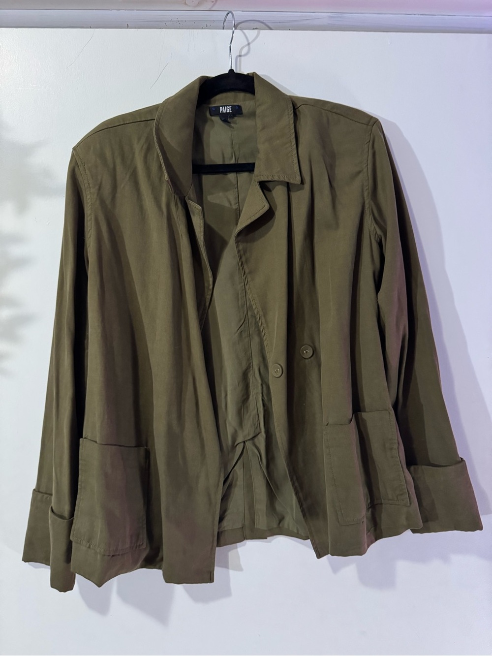 Paige Olive Green Lightweight Jacket
